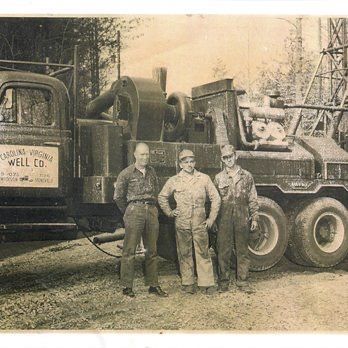 Carolina Virginia Well Co. - Original well drilling truck with founders, circa 1970s